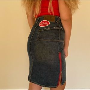Von Dutch Authentic Vintage Midi Skirt
